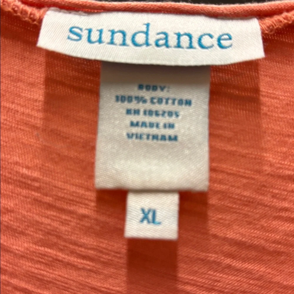 Sundance Coral Short Sleeve Ruffle Top - Picture 4 of 4